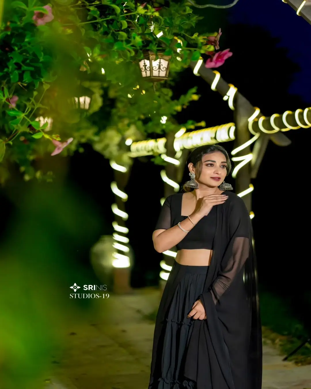 ETV Actress Bhanu Sri in Beautiful Black Lehenga Choli